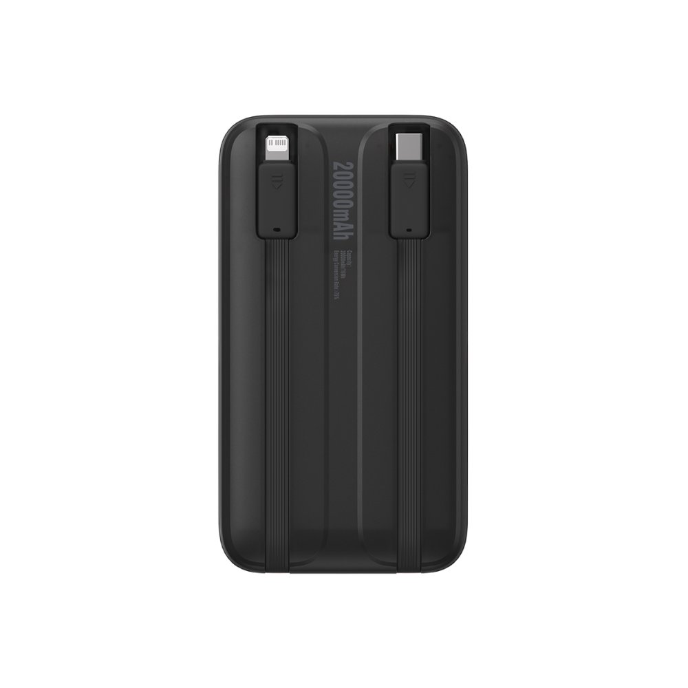 

Портативный аккумулятор (Powerbank) BASEUS Comet Series Dual-Cable Digital Display, 20 А·ч, 2xUSB, 2.4А, Type-C, QC, PD, черный (PPMD020101), Comet Series Dual-Cable Digital Display