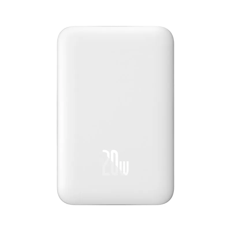 

Портативный аккумулятор (Powerbank) BASEUS Magnetic Mini Air Wireless, 10000 мА·ч, 1xUSB, 2.4А, Type-C, QC, PD, QI, белый (P10059001223-00), Magnetic Mini Air Wireless