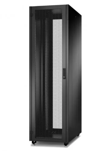Шкаф телекоммуникационный напольный 42U 600x1000 мм, перфорация/металл, черный, Eurolan Racknet N2000 (60F-42-6A-24BL)