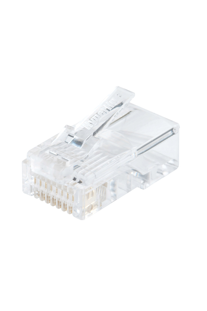 Коннектор RJ-45 8P8C Hyperline, 100 шт. (PLUG-8P8C-U-C5-100)