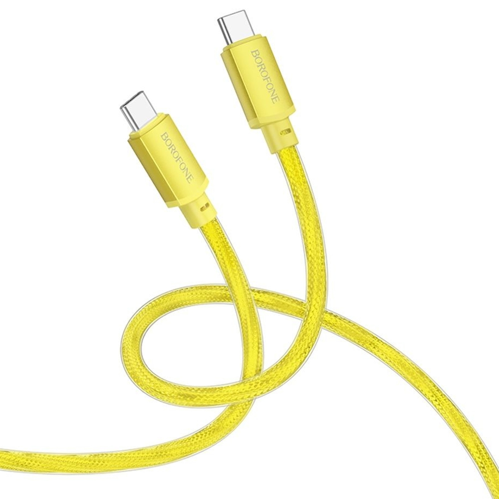 

Кабель USB Type-C-USB Type-C, быстрая зарядка, 3А, 60 Вт, 1 м, золотистый, Borofone Vivid BX95 (6941991103315), BX95