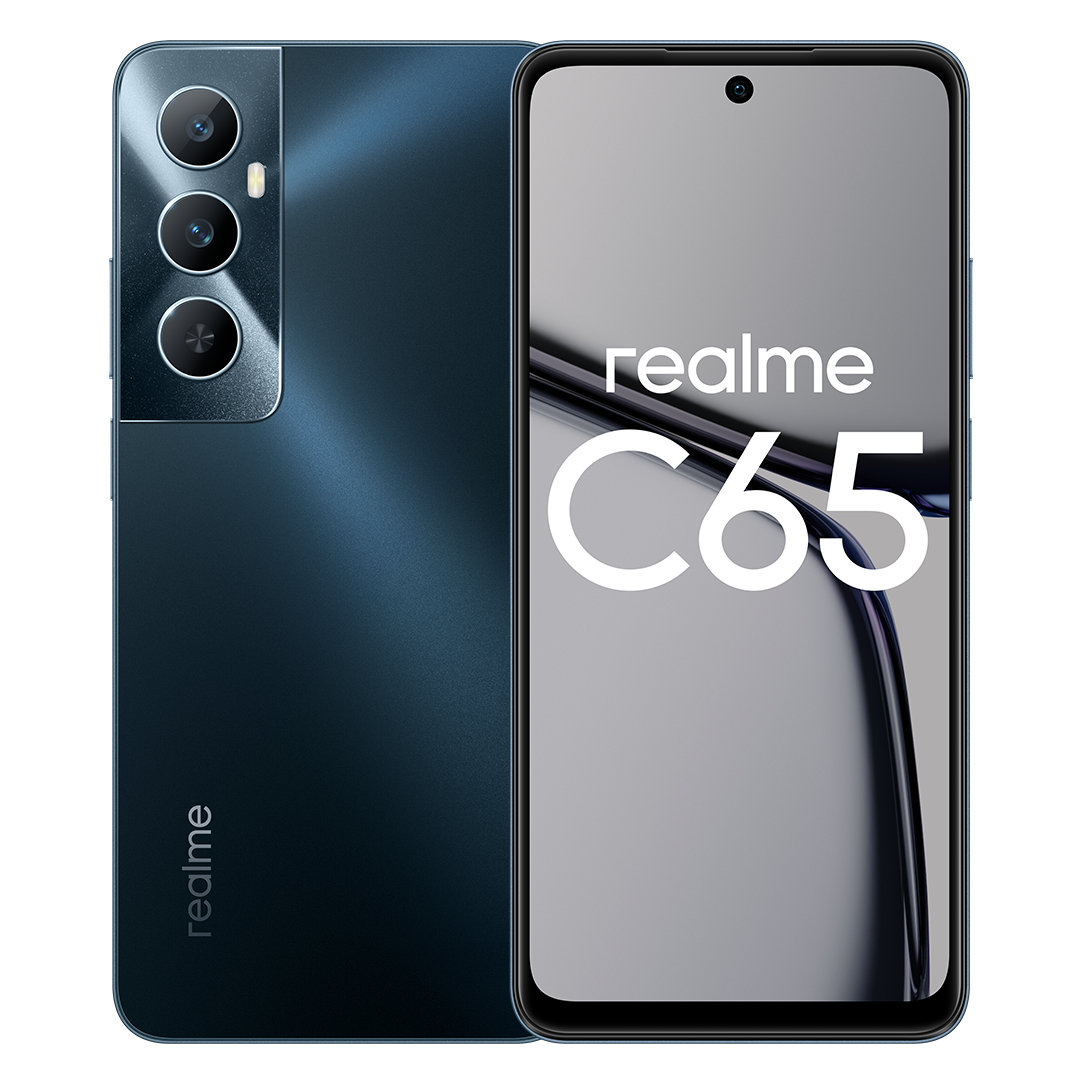 

Смартфон Realme C65, 6.67" 1604x720 IPS, MediaTek Helio G85, 8Gb RAM, 256Gb, 3G/4G, Wi-Fi, BT, 2xCam, 2-Sim, 5000 мА⋅ч, USB Type-C, Android 13, черный, C65
