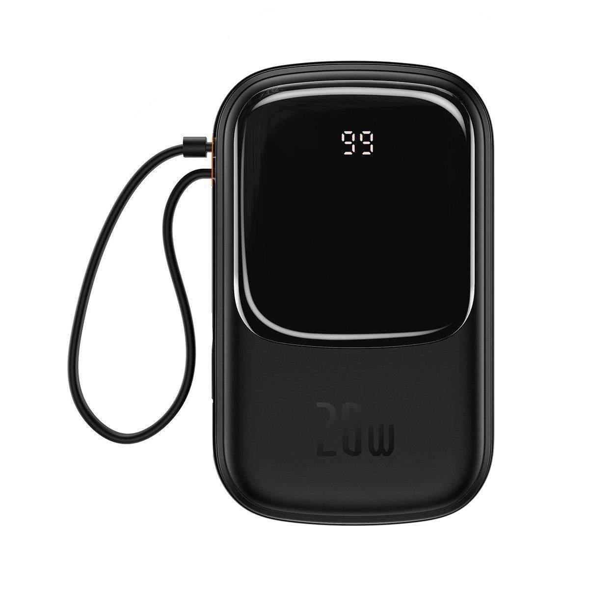 

Портативный аккумулятор (Powerbank) BASEUS Qpow Pro Digital Display, 20 А·ч, 2xUSB, 5А, Type-C, QC, PD, черный (PPQD060201), Qpow Pro Digital Display
