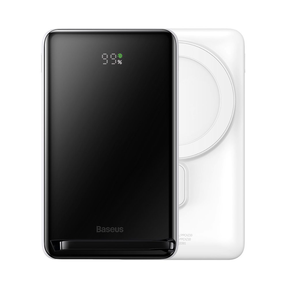 

Портативный аккумулятор (Powerbank) BASEUS Magnetic Bracket Wireless, 10 А·ч, 1xUSB, 5А, Type-C, QC, PD, QI, белый (PPCX000202), Magnetic Bracket Wireless