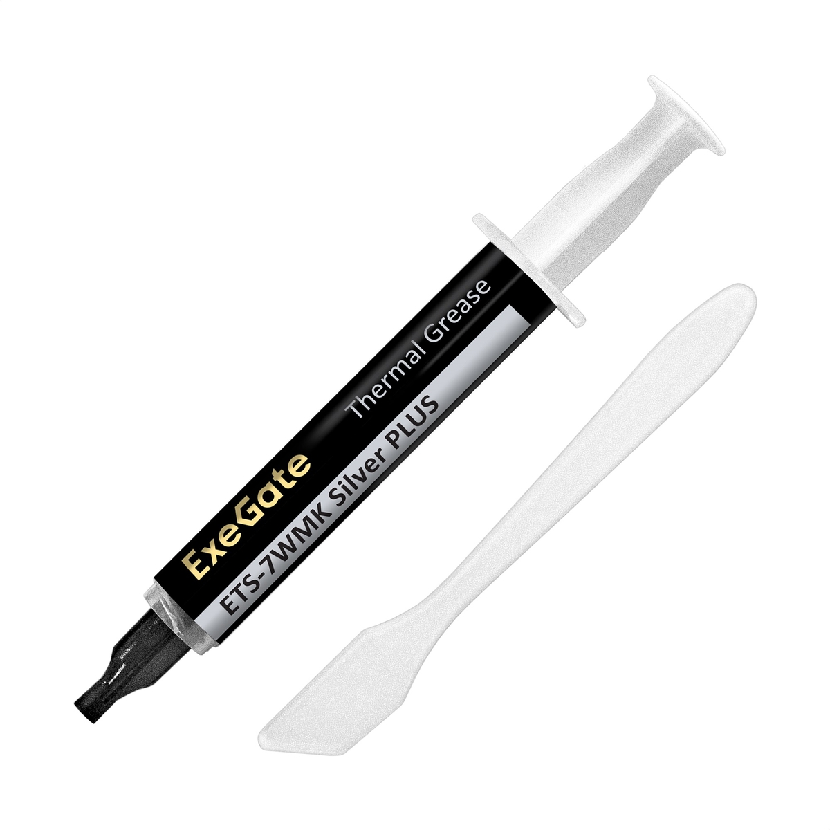 Термопаста ExeGate ETS-7WMK Silver PLUS, 7.2 Вт/м·К, 3 г