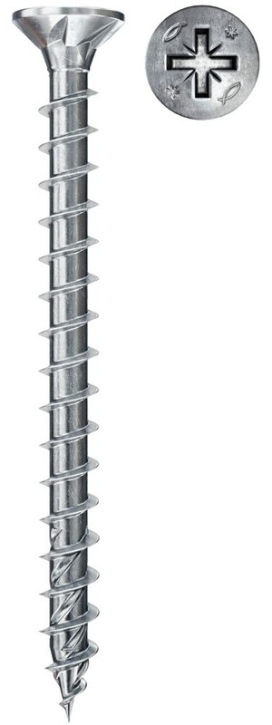 Саморез с потайной головкой по дереву 4 мм x 4 см, 100 шт., Fischer