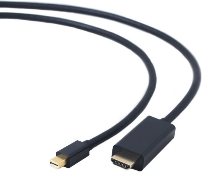 

Кабель Mini DisplayPort(20M)-HDMI(19M), 1.8 м, черный Bion BXP-CC-mDP-HDMI-018 (1874983), BXP-CC-mDP-HDMI-018