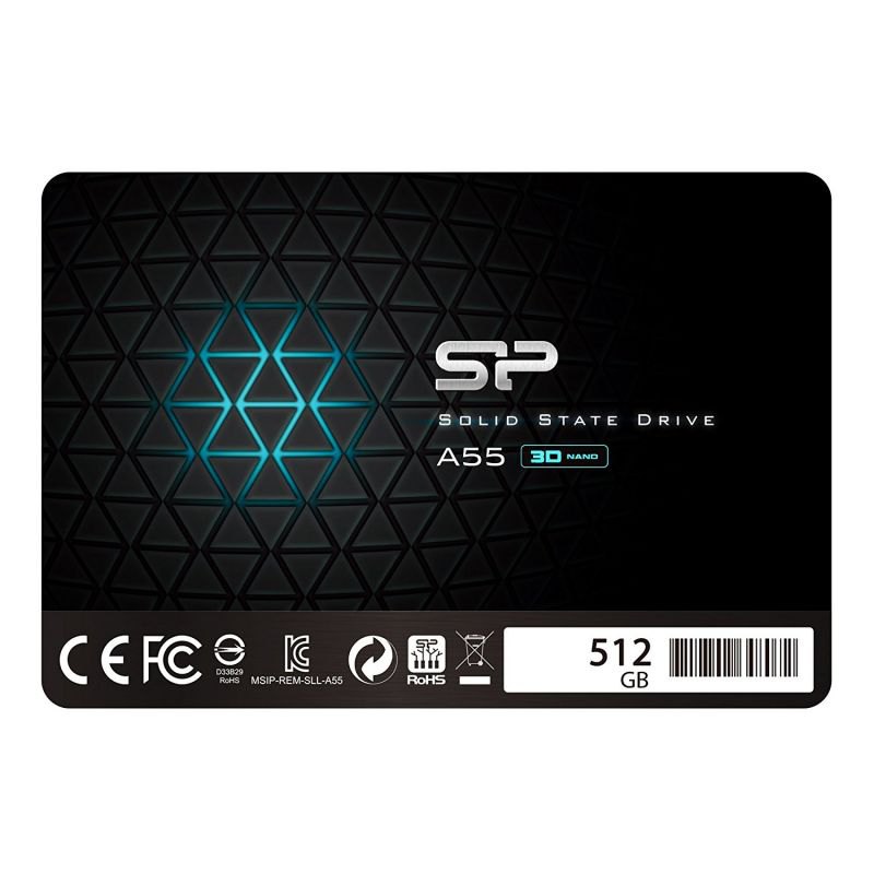 

Твердотельный накопитель (SSD) Silicon Power 512Gb Ace A55, 2.5", SATA3 (SP512GBSS3A55S25) Retail