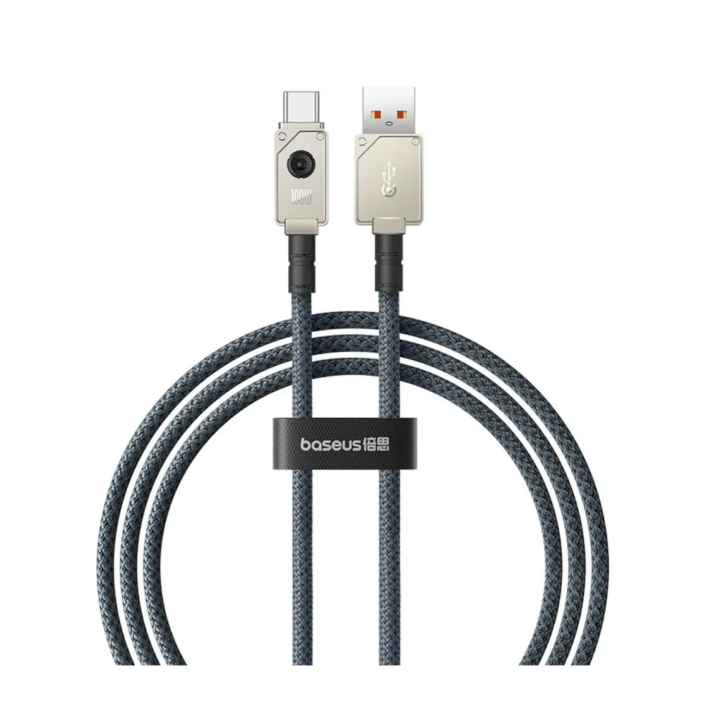 

Кабель USB-USB Type-C, быстрая зарядка, 100 Вт, 1 м, белый/серый, Baseus Unbreakable P10355801221-00 (P10355801221-00)
