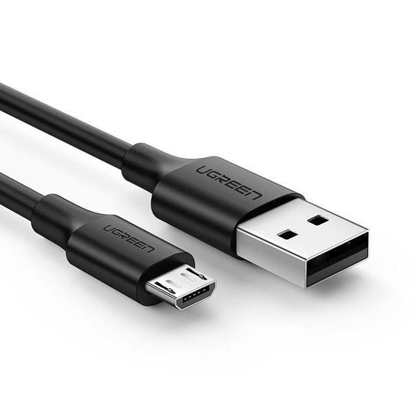 

Кабель USB-Micro USB, быстрая зарядка, 2.4А, 18 Вт, 1.5 м, черный, UGREEN US289 (60137), US289