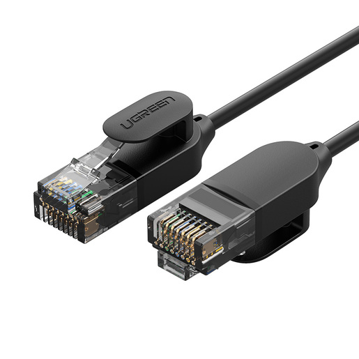 

Патч-корд UTP кат.6a, 3 м, RJ45-RJ45, черный, CU, UGREEN NW122 (70653), NW122