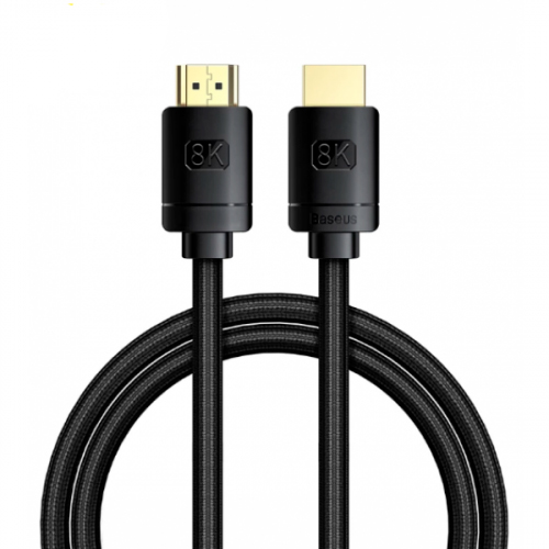 

Кабель HDMI(19M)-HDMI(19M) v2.1 4K/8K, 2 м, черный Baseus CAKGQ-K01 (CAKGQ-K01), CAKGQ-K01