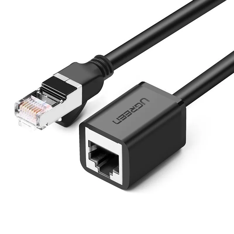 

Патч-корд удлинитель FTP кат.6, 1 м, RJ45-RJ45, черный, CU, экранированный, UGREEN NW112 (11279), NW112