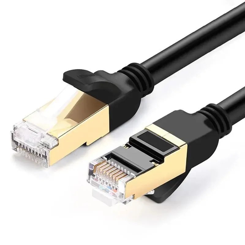 

Патч-корд FFTP кат.7, 3 м, RJ45-RJ45, черный, CU, экранированный, UGREEN NW107 (11270), NW107