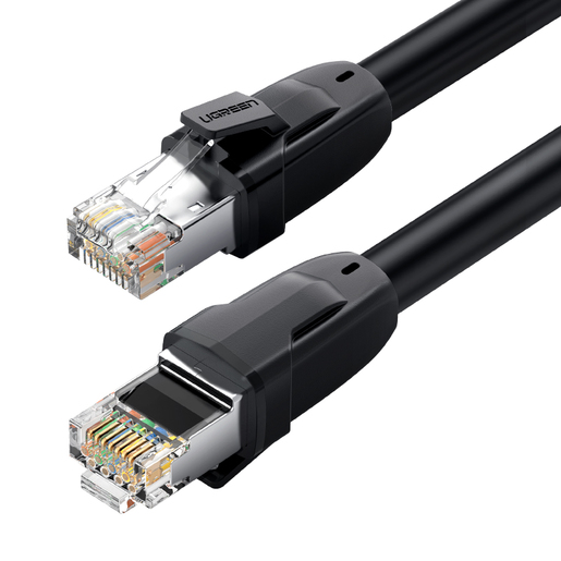

Патч-корд SSTP кат.8, 3 м, RJ45-RJ45, черный, CU, экранированный, UGREEN NW121 (70330), NW121