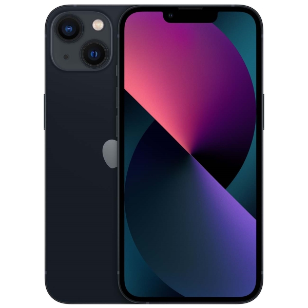 

Смартфон Apple iPhone 13, 6.1" 1170x2532 OLED, Apple A15 Bionic, 256Gb, 3G/4G/5G, NFC, Wi-Fi, BT, 2xCam, 2-Sim (nano SIM+eSIM), Lightning, iOS 15, черный (MVU73CH/A), iPhone 13