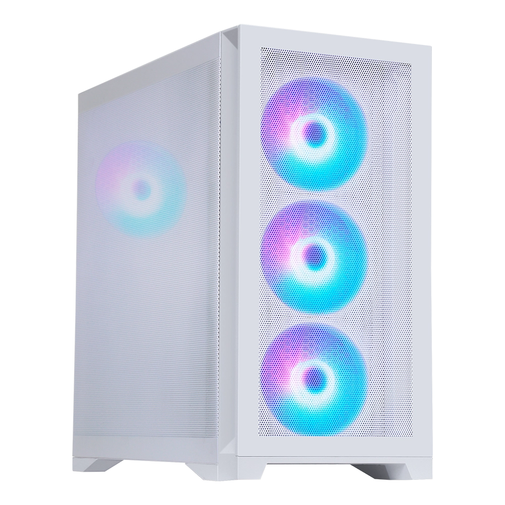 

Корпус HAFF Glory Mini Air, mATX, Mini-Tower, USB 3.0, USB Type-C, RGB подсветка, белый, без БП (0012211082), Glory Mini Air
