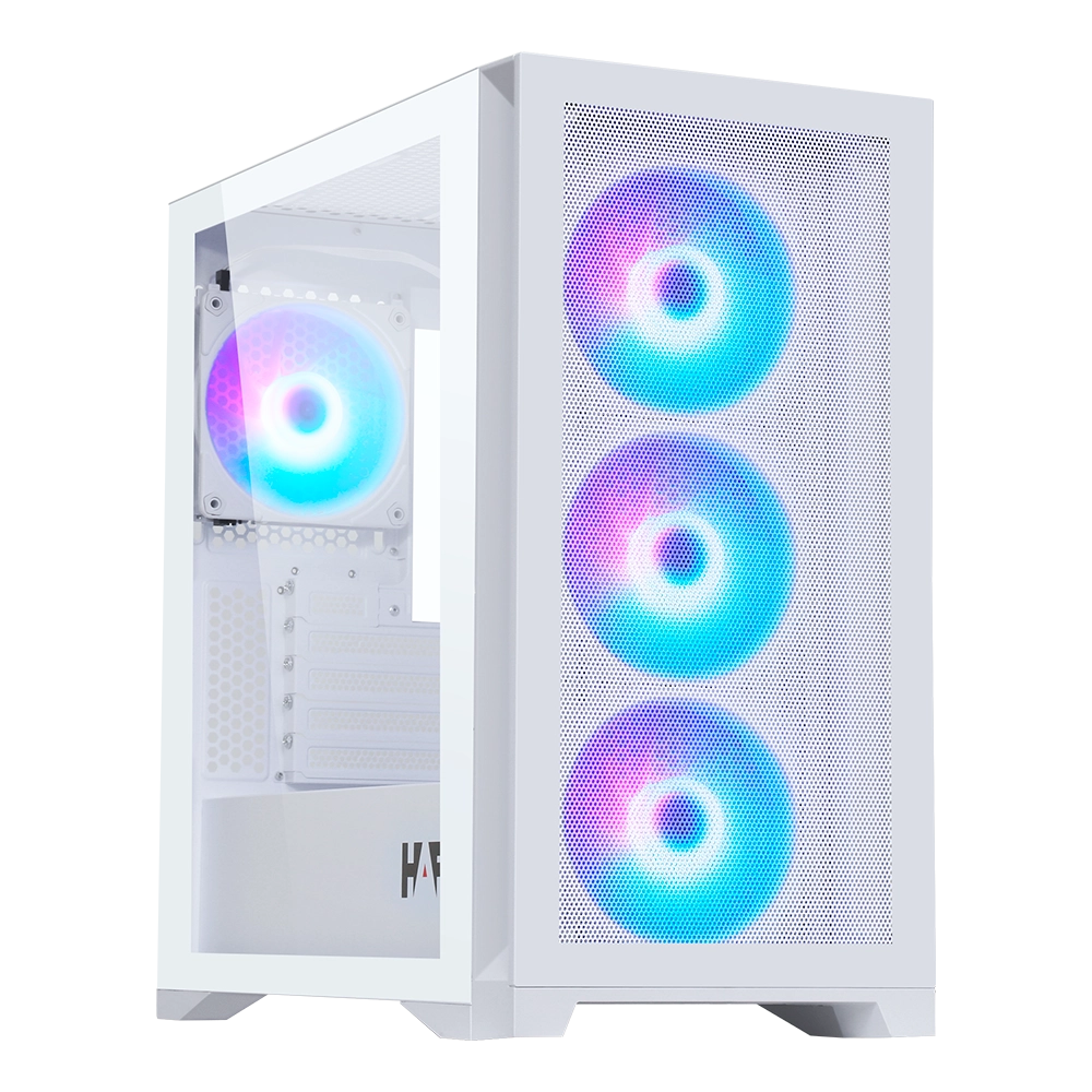 Корпус HAFF Glory Mini, Mini-Tower, без БП, белый