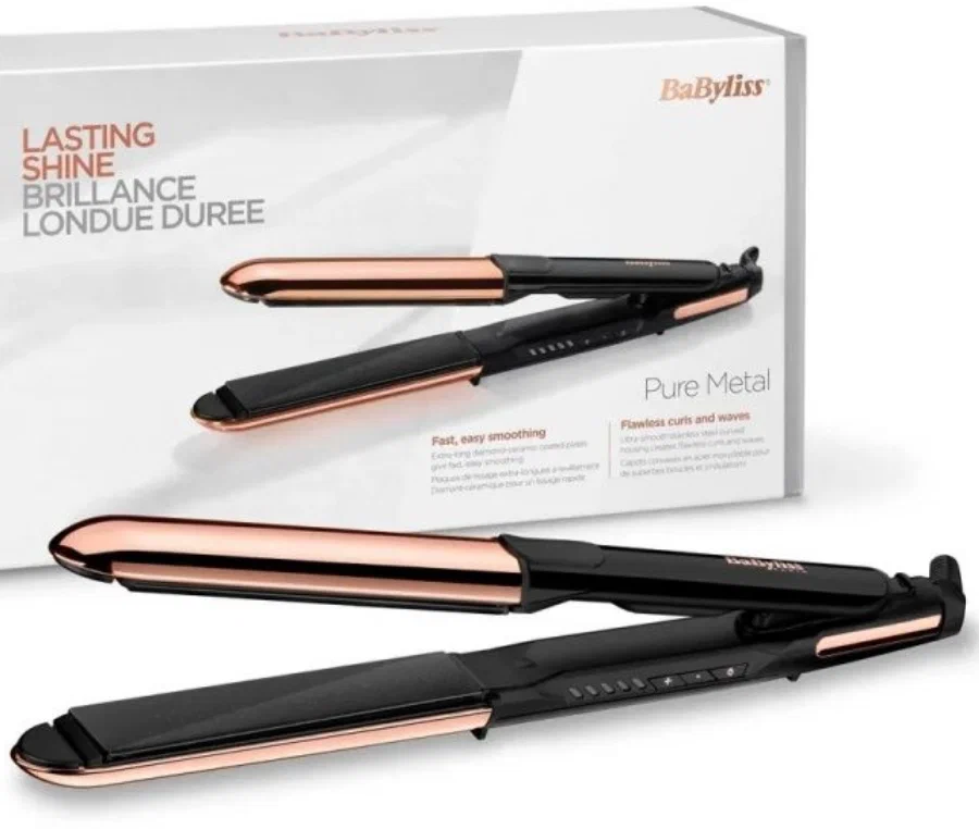 

Выпрямитель Babyliss ST481E, 230°C, 50 Вт, керамическое покрытие, 1.8 м, черный/золотистый (ST481E), ST481E