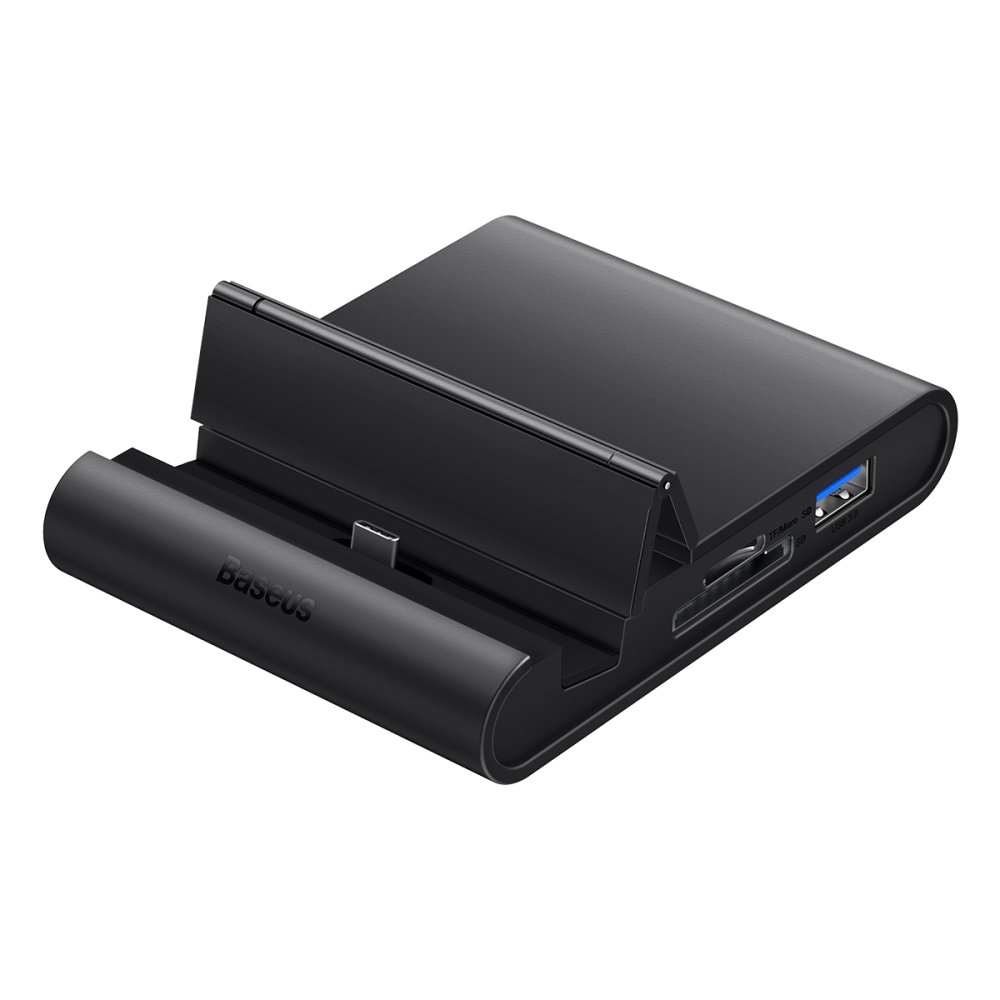 

Док-станция Baseus Mate Docking Type-C Mobile Phone Intelligent HUB Docking Station Pro для смартфонов, HDMI, USB 3.0, 2xUSB 2.0, SD и MicroSD, черный (WKMD000001), Mate Docking Type-C Mobile Phone Intelligent HUB Docking Station Pro