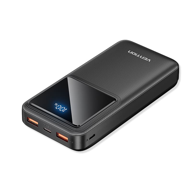 

Портативный аккумулятор (Powerbank) Vention FHL, 20000 мА·ч, 2xUSB, 3А, Type-C, QC, PD, черный (FHLB0), FHL