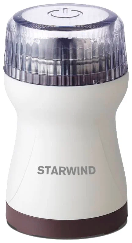 

Кофемолка StarWind SGP4422, ротационный нож, 40 г, 200 Вт, белый (SGP4422), SGP4422