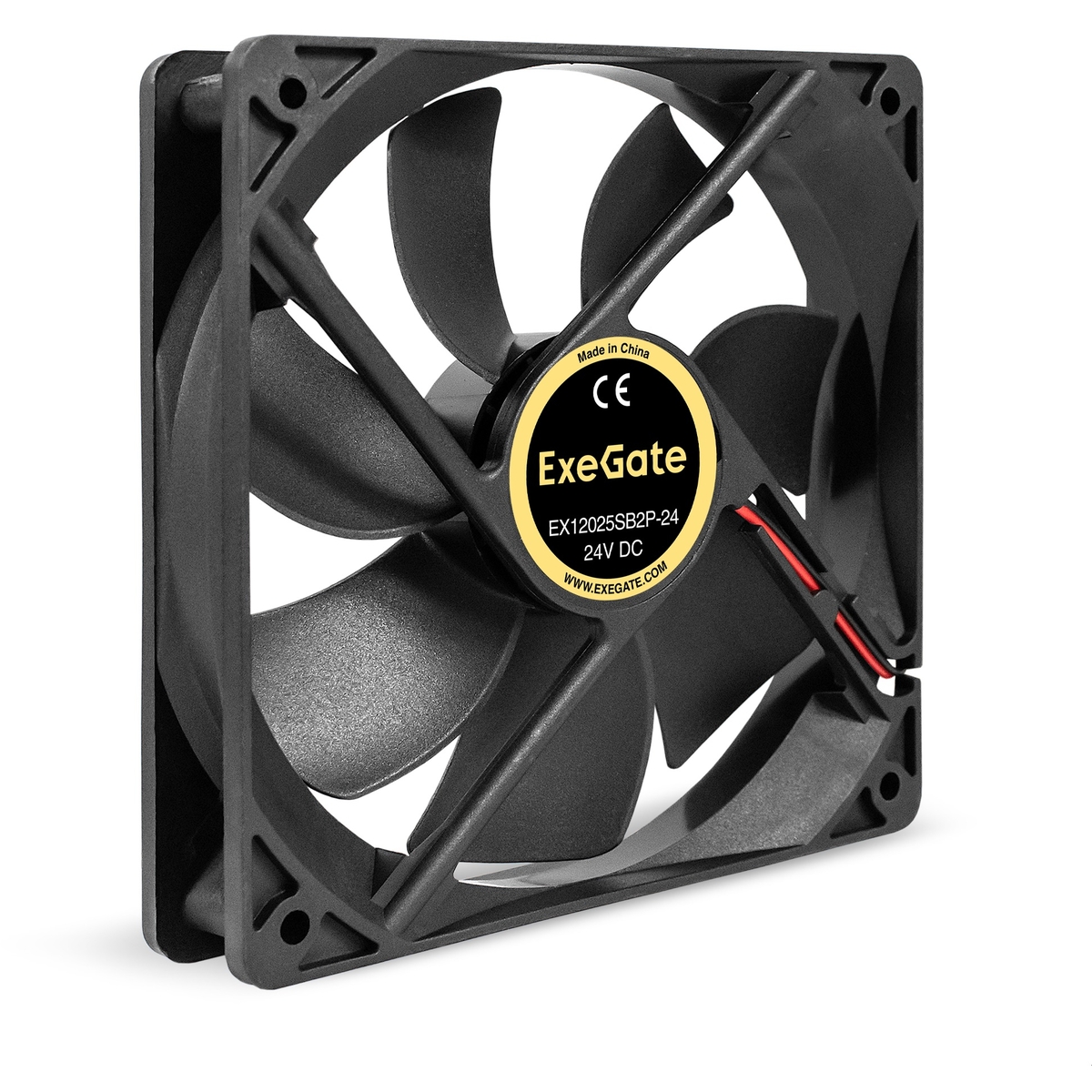 

Вентилятор ExeGate EX12025B2P-24, 120 мм, 2150rpm, 35.3 дБ, 2-pin, 1шт, черный (EX295211RUS), EX12025B2P-24
