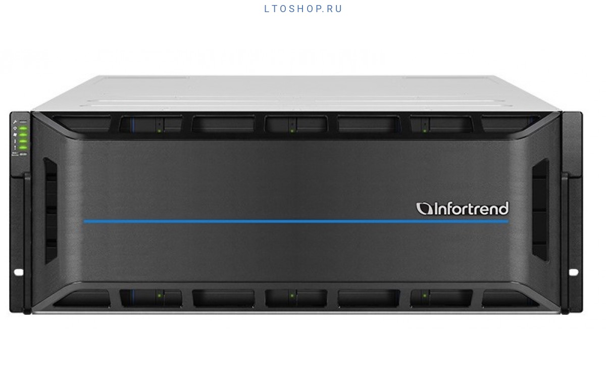 

Дисковая полка (DAS) Infortrend EonStor JB 3060RL, 60x3.5" SAS, 6хSAS 12Gb/s, 2x1.2 кВт, 4U (JB3060R2L00-8U32), JB 3060RL