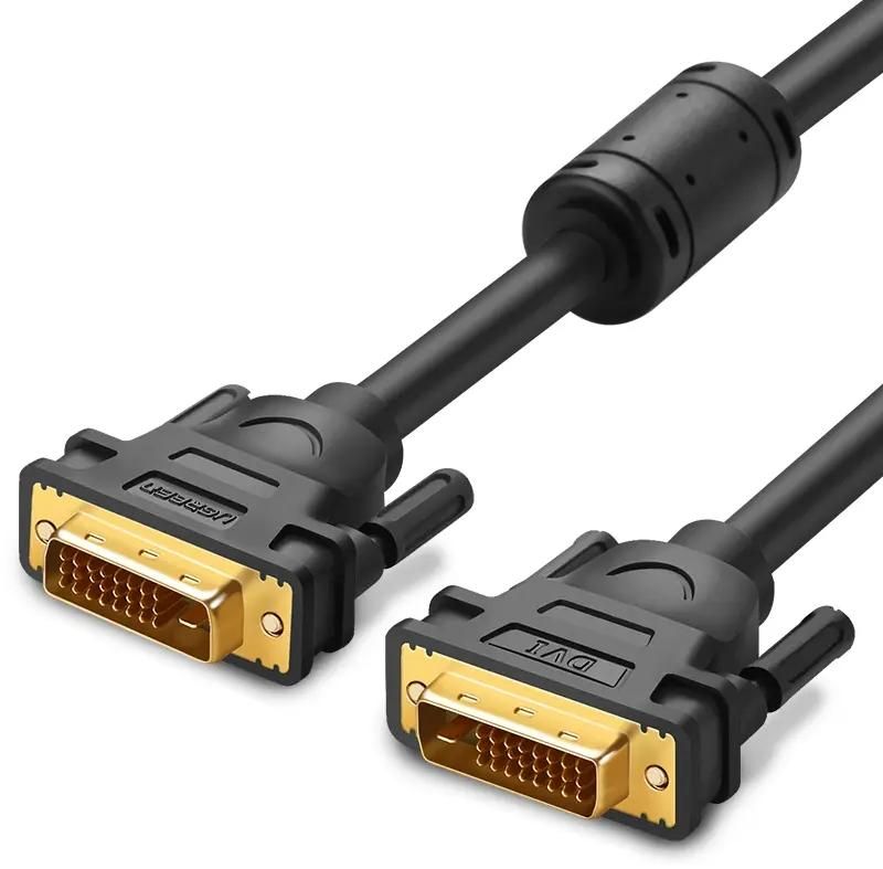 

Кабель DVI-D(25M)-DVI-D(25M), экранированный, ферритовый фильтр, 3 м, черный UGREEN DV101 (11607), DV101