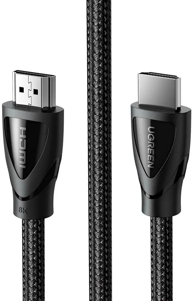 

Кабель HDMI(19M)-HDMI(19M) v2.1 4K/8K, экранированный, 3 м, черный UGREEN HD140 (80404), HD140