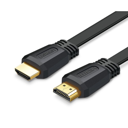 

Кабель HDMI(19M)-HDMI(19M) v2.0 4K, плоский, экранированный, 3 м, черный UGREEN ED015 (50820), ED015