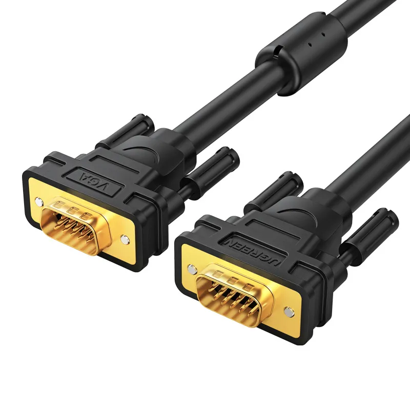 

Кабель VGA(15M)-VGA(15M), экранированный, ферритовый фильтр, 1 м, черный UGREEN VG101 (11673), VG101