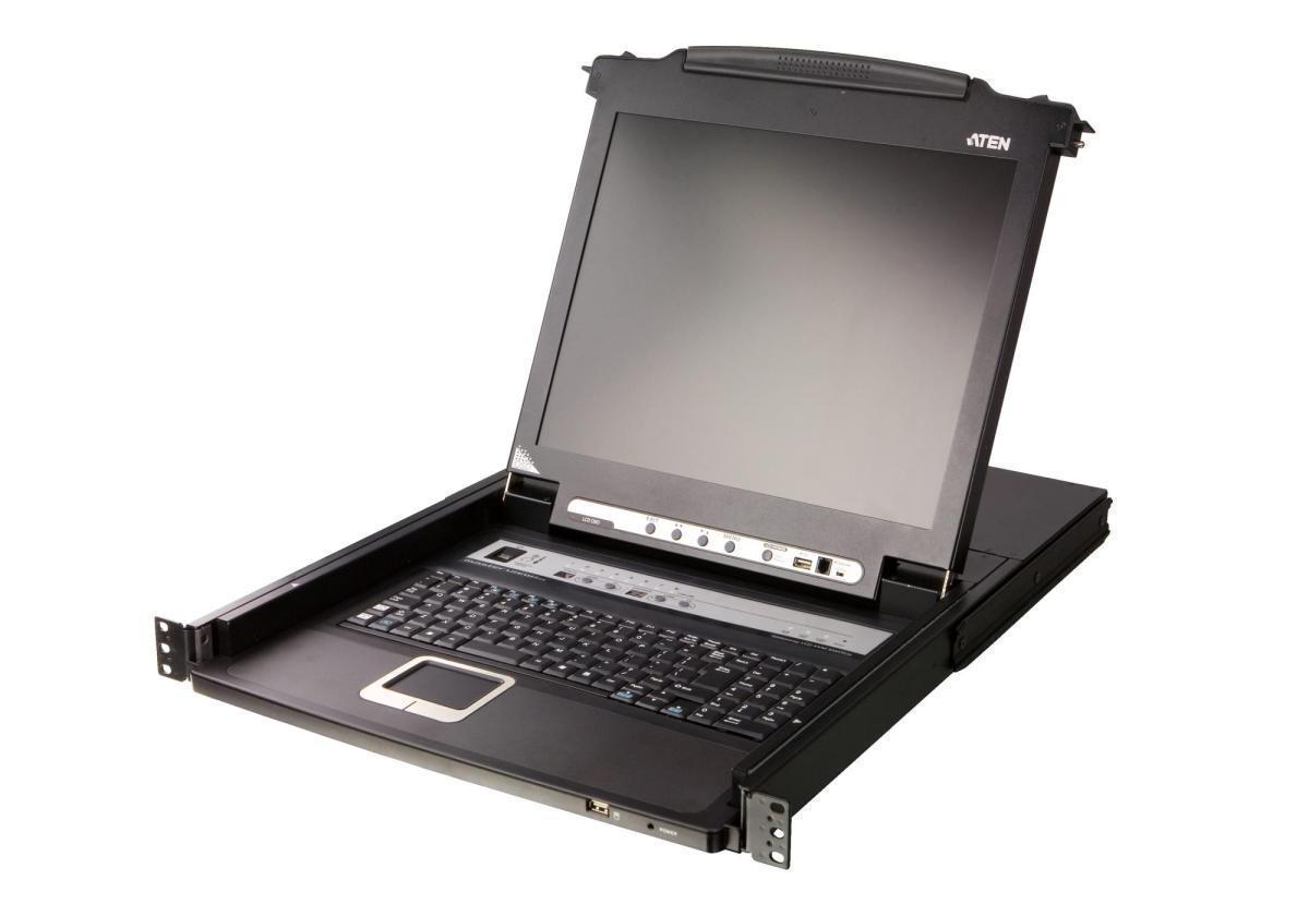 Консоль KVM (КВМ) ATEN CL5708MW, 8-ПК (CL5708MW-ATA-RG)