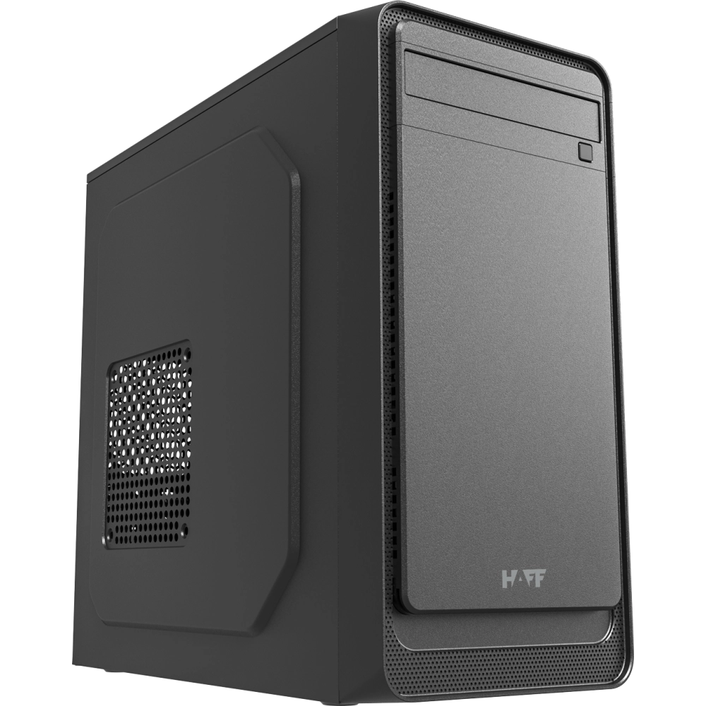 Корпус HAFF 2819-U3, mATX, Mini-Tower, 2xUSB 3.0, черный, без БП (0000410160)