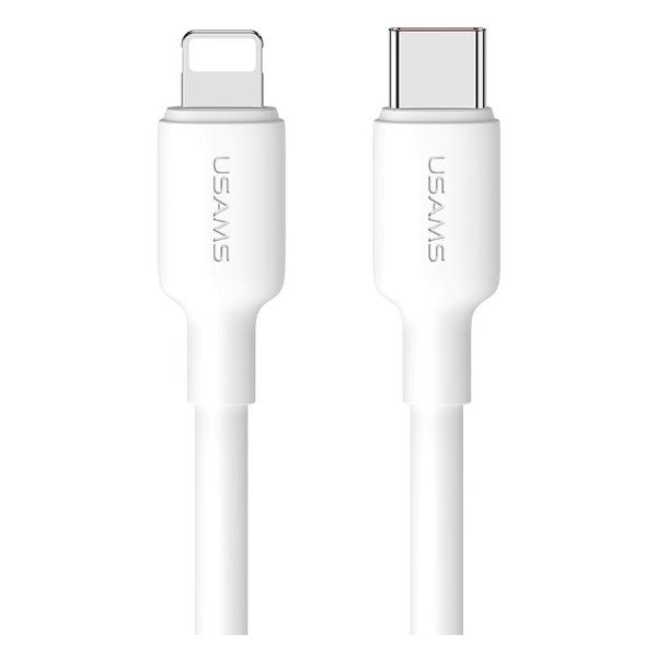 

Кабель USB Type-C-Lightning 8-pin, быстрая зарядка, 20 Вт, 3 м, белый, USAMS US-SJ612 U84 (SJ612USB01), US-SJ612 U84