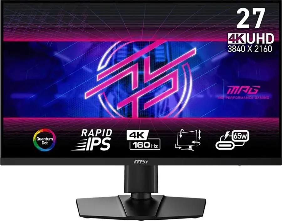 

Монитор 27" MSI Optix MPG 274URF QD Rapid IPS, 3840x2160 (16:9), 400кд/м2, 160 Гц, 0.5 мс, 178°/178°, HDMI, DisplayPort, USB Type-C, USB-Hub, черный (9S6-3CC29H-275), MPG 274URF QD