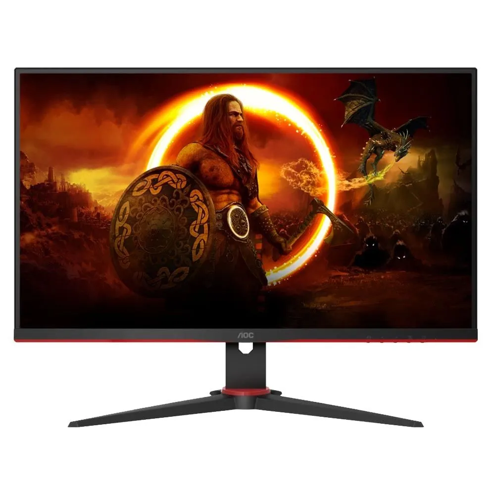 

Монитор 27" AOC Gaming 27G2ZNE VA, 1920x1080 (16:9), 250кд/м2, 240 Гц, 4 мс, 178°/178°, HDMI, DisplayPort, черный/красный (27G2ZNE), 27G2ZNE