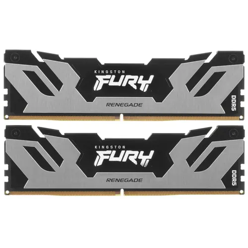 

Комплект памяти DDR5 DIMM 96Gb (2x48Gb), 6400MHz, CL32, 1.4V, Kingston, FURY Renegade Silver (KF564C32RSK2-96) Retail, KF564C32RSK2-96