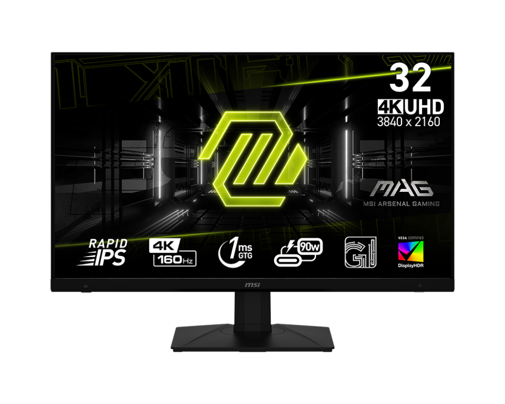 

Монитор 32" MSI MAG 322UPF Rapid IPS, 3840x2160 (16:9), 400кд/м2, 160 Гц, 1 мс, 178°/178°, HDMI, DisplayPort, USB Type-C, USB-Hub, черный (9S6-3DC79T-014), 322UPF