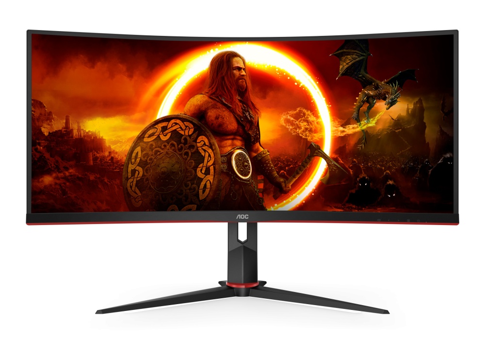 

Монитор 34" AOC Gaming CU34G2XP VA, изогнутый, 3440x1440 (21:9), 430кд/м2, 180 Гц, 1 мс, 178°/178°, HDMI, DisplayPort, USB Type-C, USB-Hub, черный (CU34G2XP/BK), CU34G2XP