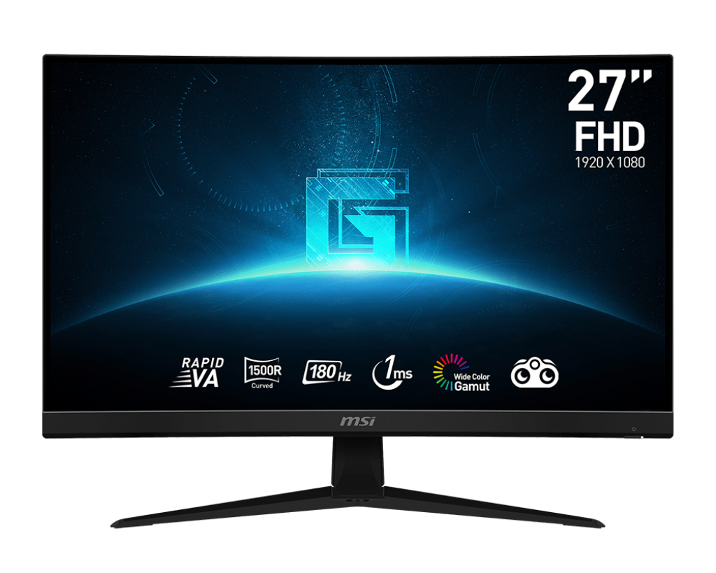 

Монитор 27" MSI Curved Gaming Monitor G27C4 E3 VA, изогнутый, 1920x1080 (16:9), 250кд/м2, 180 Гц, 1 мс, 178°/178°, HDMI, DisplayPort, черный (9S6-3CA91T-218), G27C4 E3