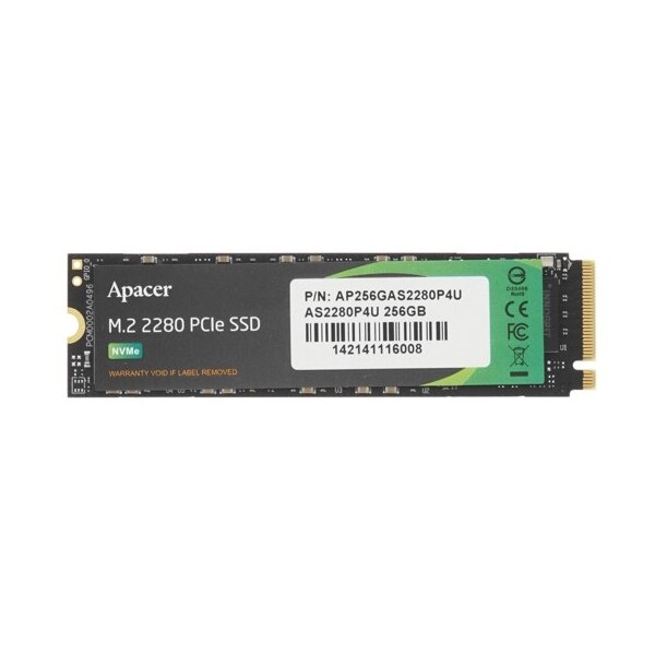 Твердотельный накопитель (SSD) Apacer 256Gb AS2280P4U, 2280, M.2, NVMe (AP256GAS2280P4U) Bulk (OEM)