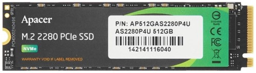 SSD Apacer AS2280P4U 512Gb M.2 (AP512GAS2280P4U)