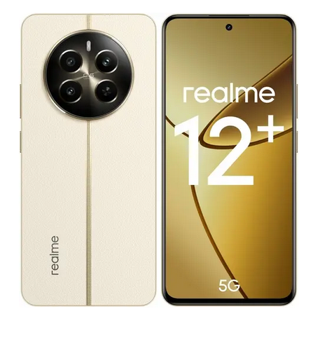 

Смартфон Realme 12+ 5G, 6.67" 2400x1080 AMOLED, MediaTek Dimensity 7050, 8Gb RAM, 256Gb, 3G/4G/5G, NFC, Wi-Fi, BT, 3xCam, 2-Sim, 5000 мА⋅ч, USB Type-C, Android 14, бежевый (631011001179/631011003000), 12+ 5G