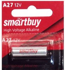 

Батарея Smartbuy SBBA-27A5B, 27A, 12V, 1шт, Серебристый