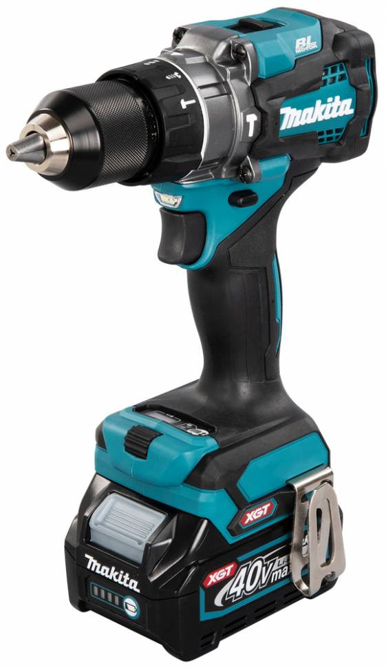 

Дрель-шуруповерт Makita HP001GD201, аккумуляторный, 140 нм, 2500 об/мин, 40V, 2.5 А·ч, Li-Ion, два акб, быстрозажимной патрон, 2.7 кг (HP001GD201) 2 акб и зу, HP001GD201