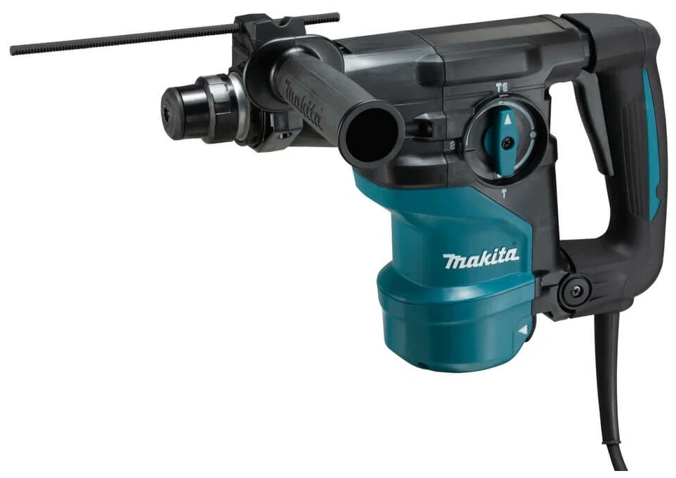 Перфоратор Makita HR3001CJ, сетевой, SDS-Plus, 1.05 кВт, 3.9 Дж, 840 об/мин, 4500 уд/мин, пластиковый кейс, 4.8 кг (HR3001CJ)