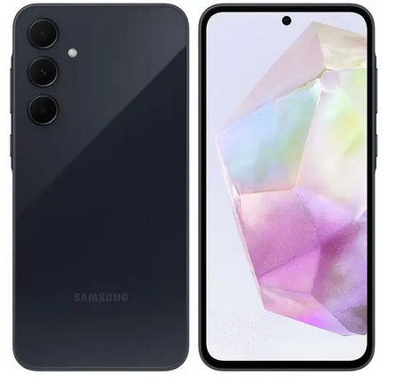

Смартфон Samsung Galaxy A35 5G, 6.6" 1080x2340 AMOLED, Samsung Exynos 1380, 8Gb RAM, 256Gb, 3G/4G/5G, NFC, Wi-Fi, BT, 3xCam, 2-Sim, 5000 мА⋅ч, USB Type-C, Android 14, темно-синий, Galaxy A35 5G