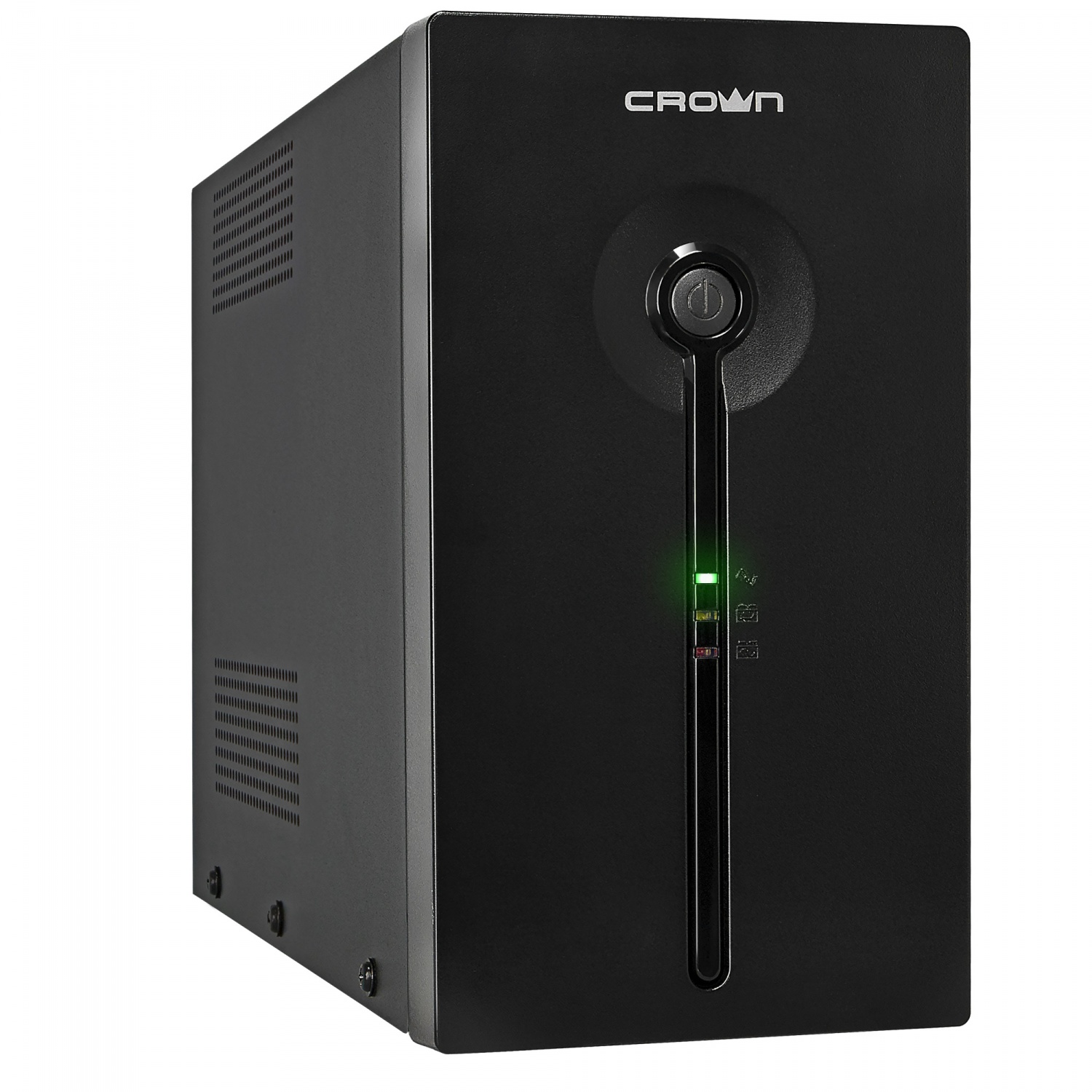 ИБП CROWN CMU-SP800EURO, 800 VA, 480 Вт, EURO+IEC, розеток - 3, черный б/у, минимальные следы эксплуатации, полный комплект