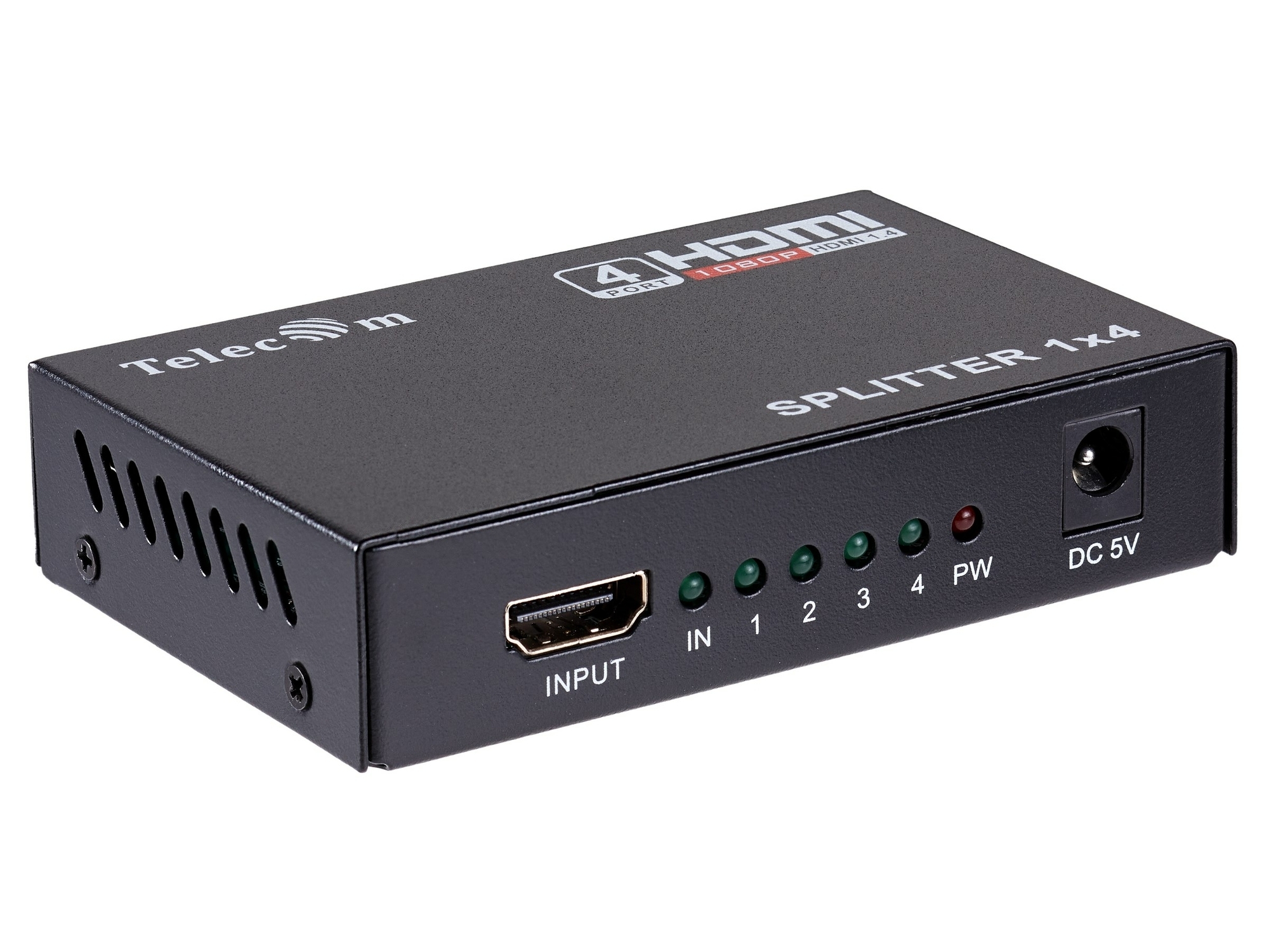 Разветвитель HDMI Telecom TTS5020 1xHDMI19F-4xHDMI19F v14 1920x1080 блок питания TTS5020 8625₽